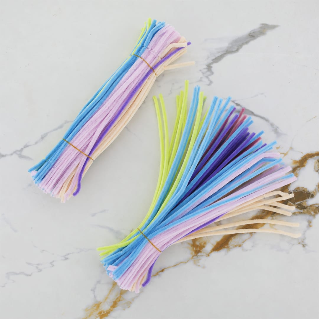 Crafteria Pastel Multi Premium Pipe Cleaners (8MM Approx.)