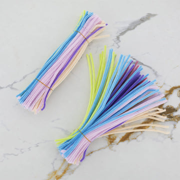 Crafteria Pastel Multi Premium Pipe Cleaners (8MM Approx.)