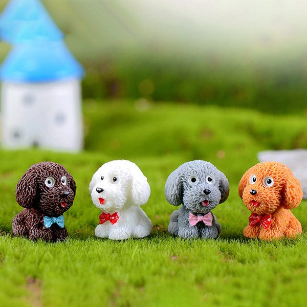 Crafteria 4Pcs Dog Miniature