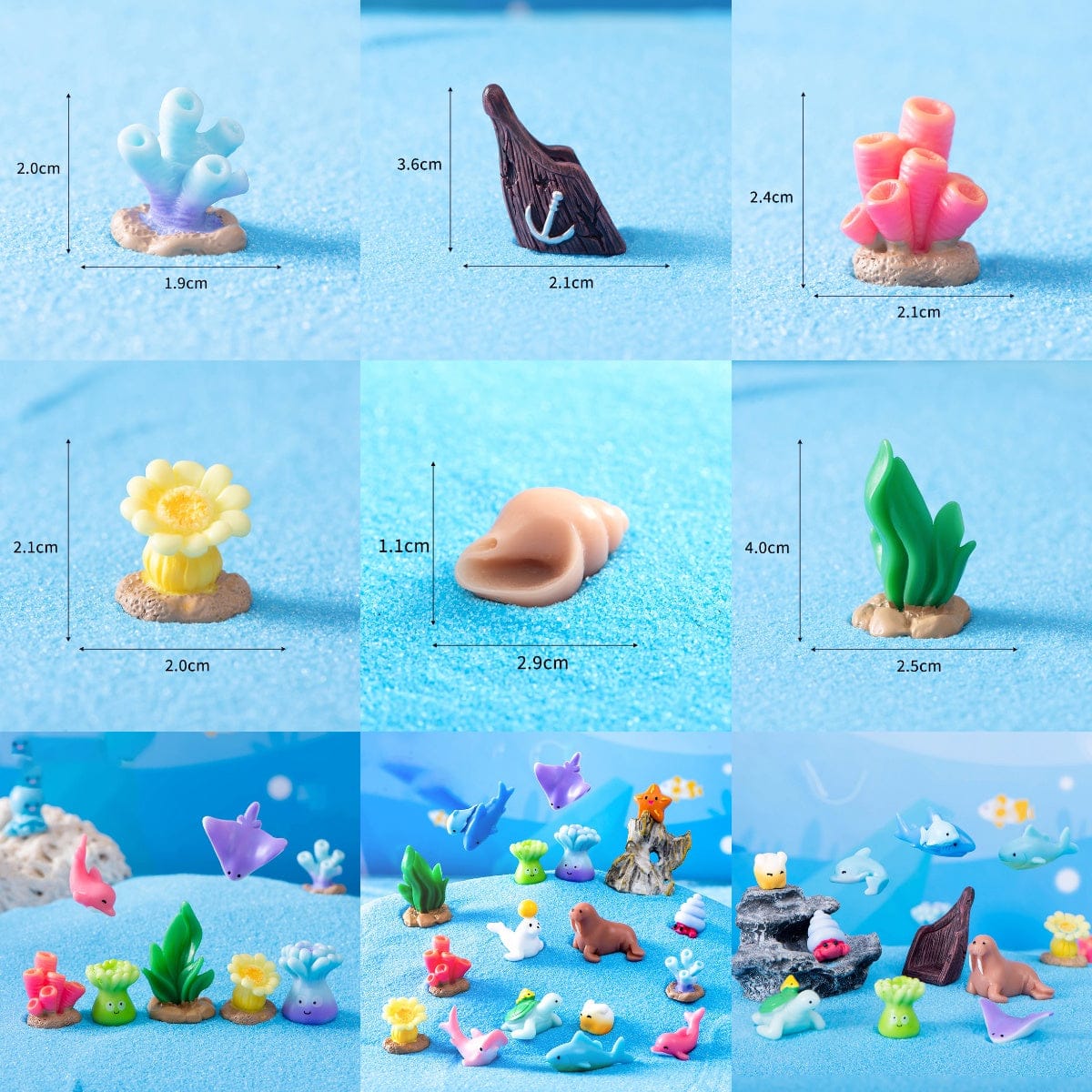 Crafteria Aquarium decorations (6Pcs) D95