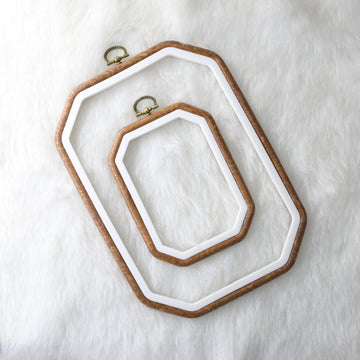 My Store EMBOSSING TOOLS 2 Pcs Rectangle Octagon Embroidery Ring
