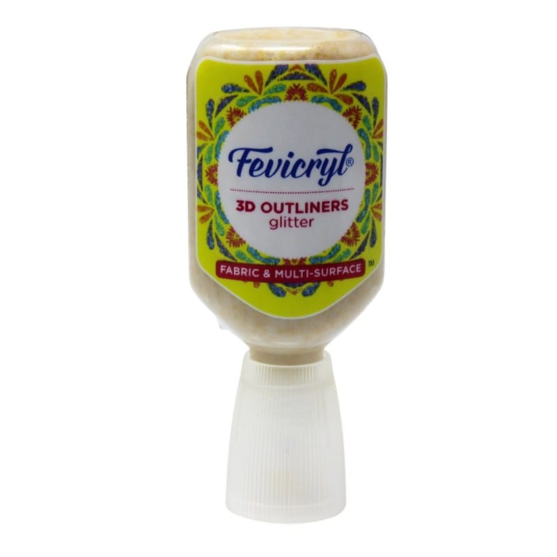 Crafteria Silver Fevicryl 3D Outliner Glitter (20ml)