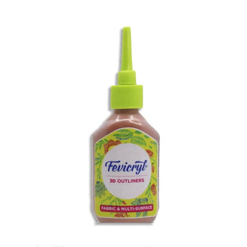 Pidilite Silver-351 Fevicryl 3D Outliner Pearl Metallic (20ml)
