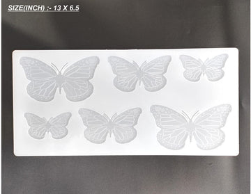 My Store Silicon Mould 6 CAVITY 3D BUTTERFLY MOULD