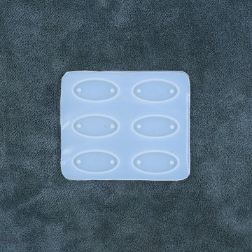 My Store Silicon Mould 6 Cavity Small Oval Rakhi & Bracelet Mould