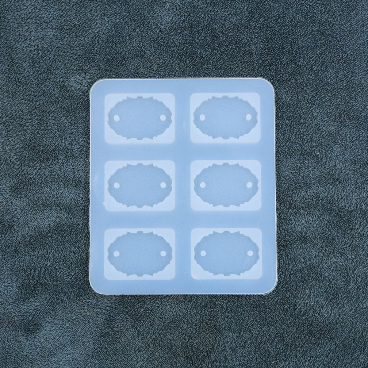 My Store Silicon Mould 6 Cavity Oval Agate Rakhi & Bracelet Mould
