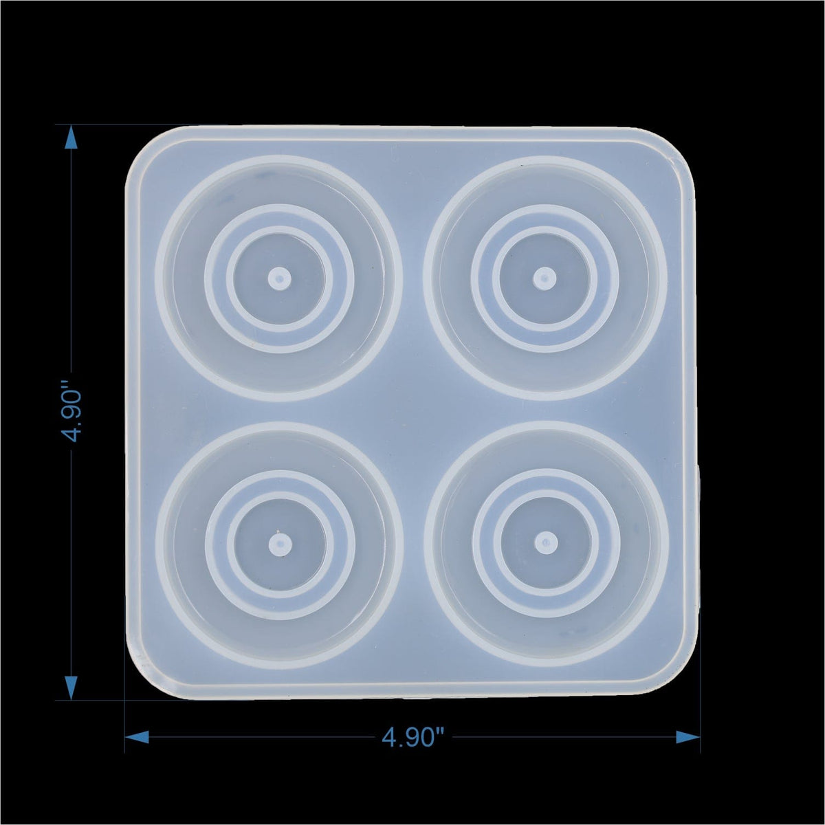 My Store Silicon Mould 4 Cavity 2" Evil Eye