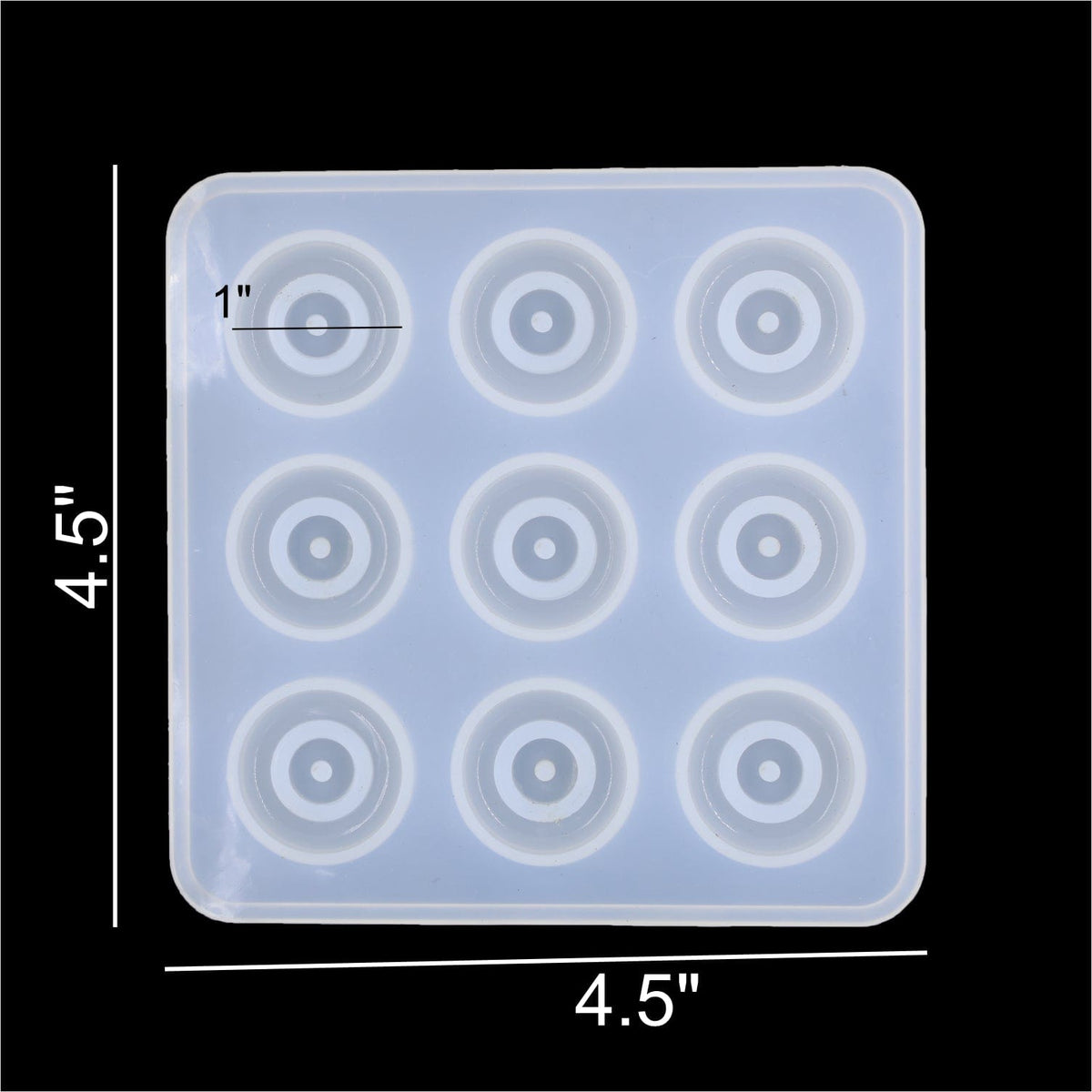My Store Silicon Mould 9 Cavity 1" Evil Eye