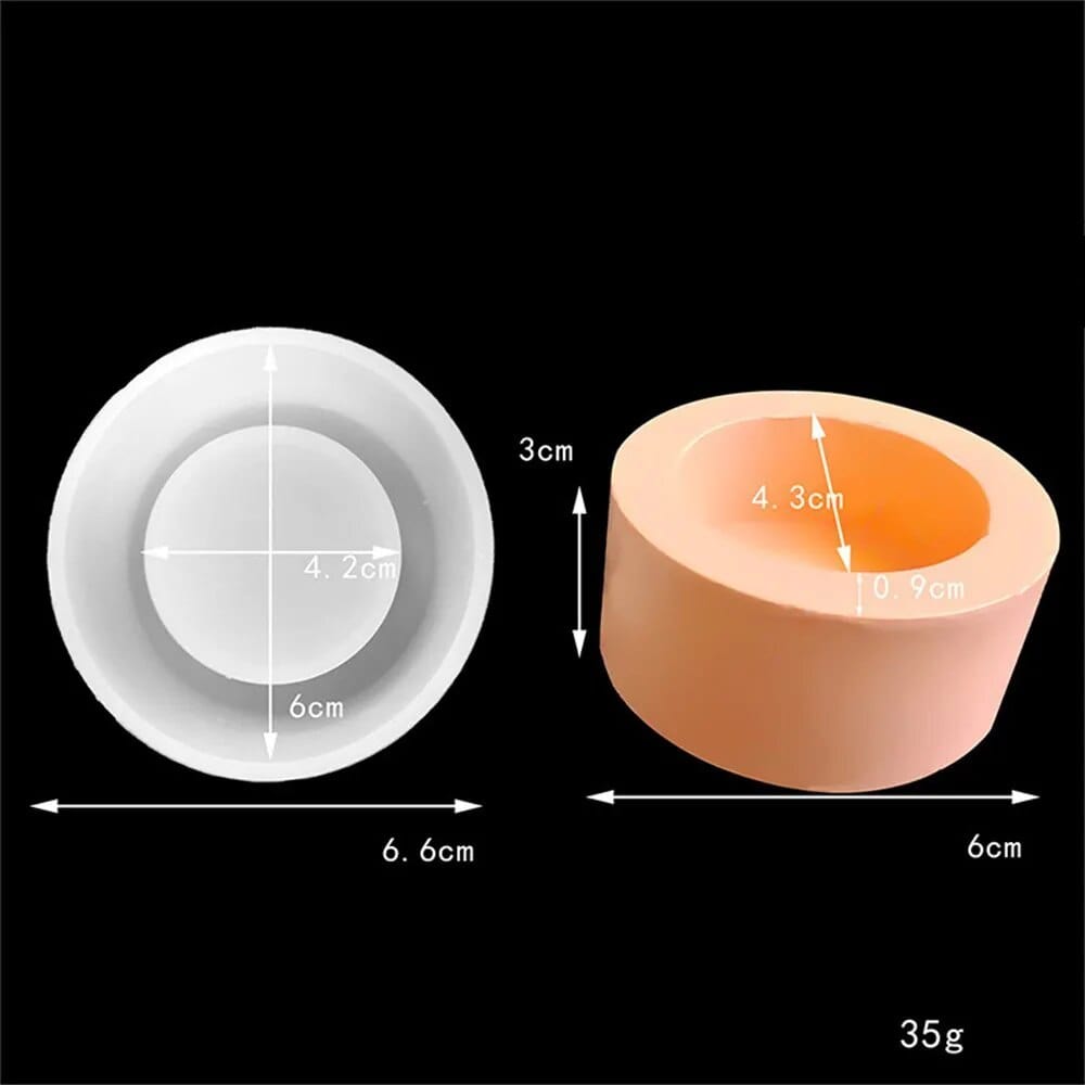 My Store Silicon Mould 1 Cavity Capsule Tea Light Holder Mould