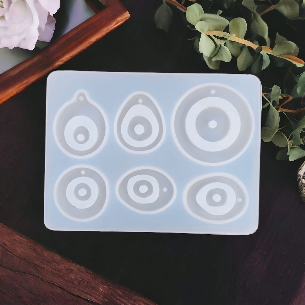My Store Silicon Mould 6 Cavity Evil Eye Mould