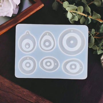 My Store Silicon Mould 6 Cavity Evil Eye Mould