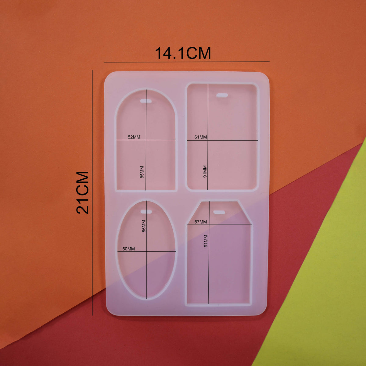 Crafteria Silicon Mould ID Card & Luggage Tag Holder Mould
