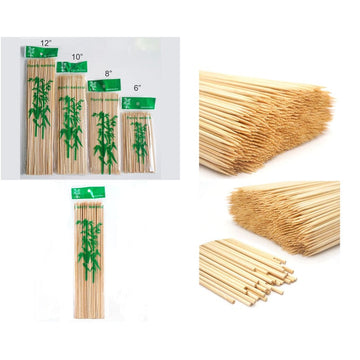 My Store WOODEN STICKS 8" CHOP STICKS THIN ROUND