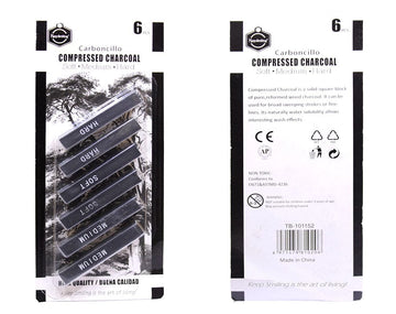 My Store PAINTING ACC 6 PC COMPRESSED CHARCOAL