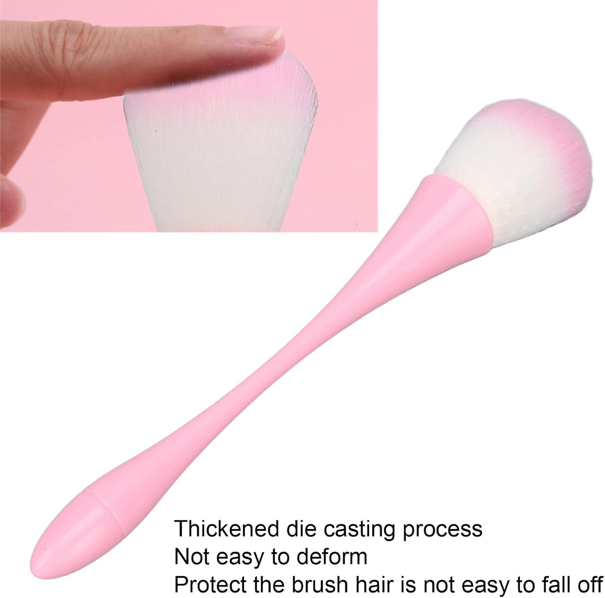 Crafteria Pink Handle Powder Brush Blusher