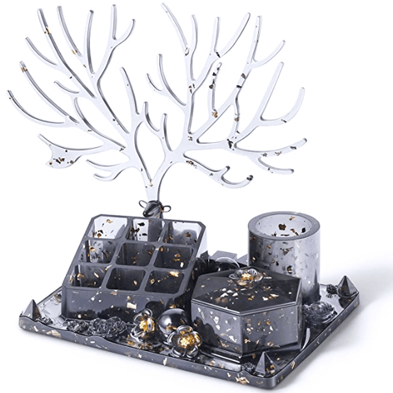 My Store Silicon Mould 31 In 1 Fancy Cosmetic Storage Tray Mould