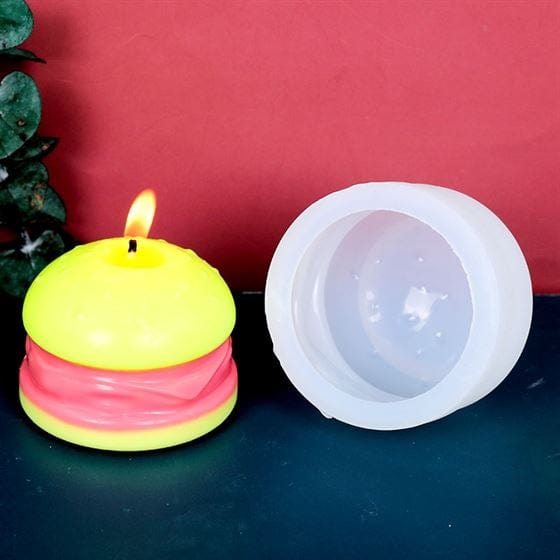 My Store Silicon Mould BURGER CANDLE MOULD
