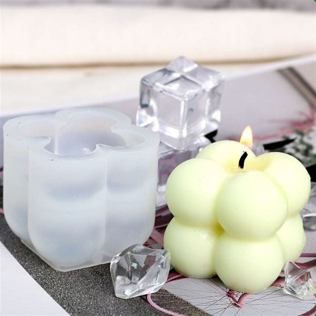 My Store Silicon Mould MINI BUBBLE CUBE CANDLE MOULD