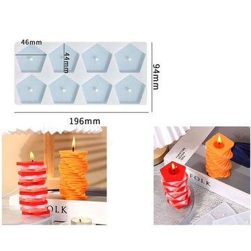 My Store Silicon Mould ROTARY BUILDING BLOCK CANDLE MOULD