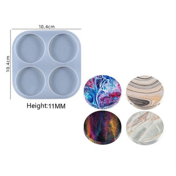 My Store Silicon Mould 4 CAVITY ROUND EXTRA DEEP POP SOCKET MOULD