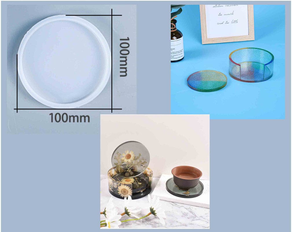My Store Silicon Mould ROUND COASTER FOR STAND MOULD