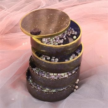 My Store Silicon Mould ROUND MULTI LAYER STORAGE BOX WITH FITTING MOULD