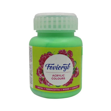 Crafteria Neon Green Pidilite Fevicryl Acrylic Colours 100ml