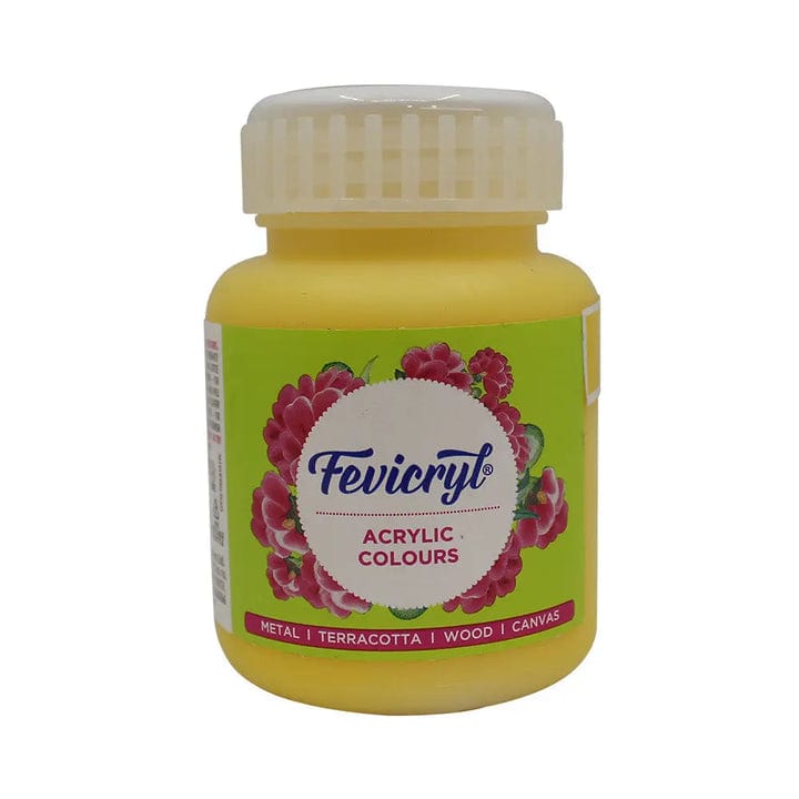 Crafteria Chrome Yellow Pidilite Fevicryl Acrylic Colours 100ml