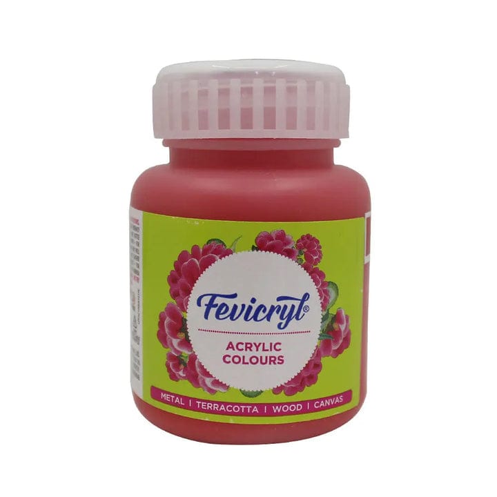 Crafteria Coral Red Pidilite Fevicryl Acrylic Colours 100ml