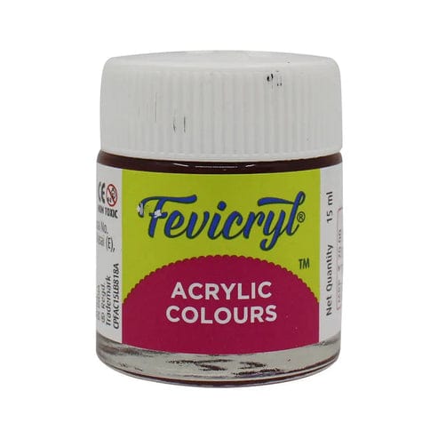 Crafteria Lemon Yellow Pidilite Fevicryl Acrylic Colours 15ml