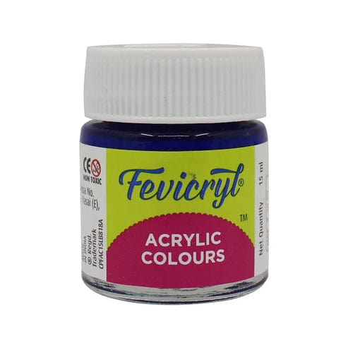 Crafteria White Pidilite Fevicryl Acrylic Colours 15ml