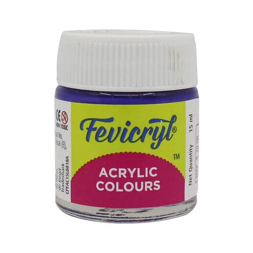 Crafteria Cerulean Blue Pidilite Fevicryl Acrylic Colours 15ml