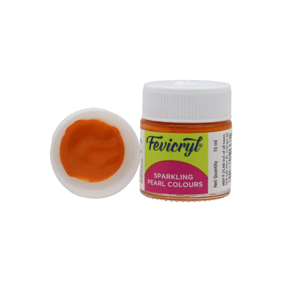 Pidilite Orange Pidilite Fevicryl Acrylic Colours Sparkling Pearl 10ml