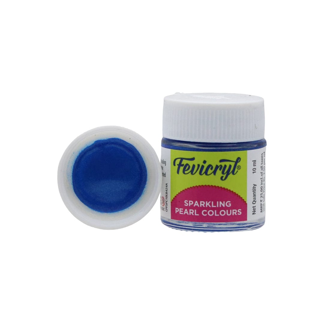 Pidilite Turquoise Blue Pidilite Fevicryl Acrylic Colours Sparkling Pearl 10ml