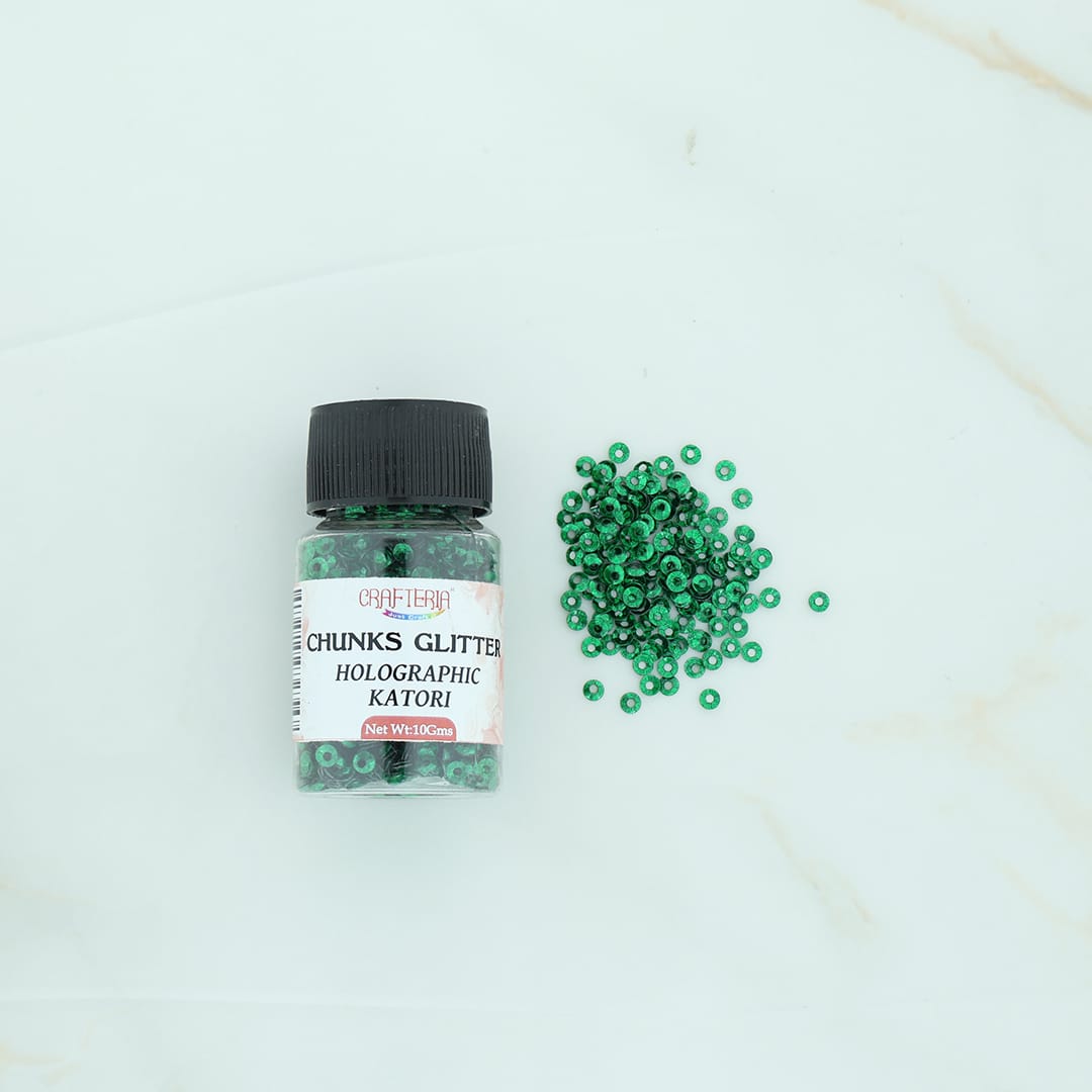 Crafteria D.Green Chunks Glitter Holographic Katori 10g