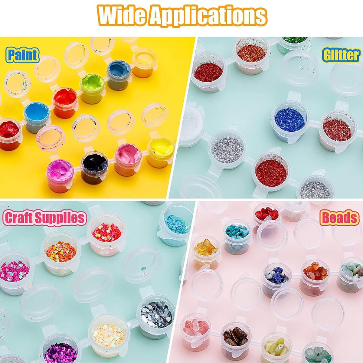 My Store Empty Paint Pot Strips 3ml X 6