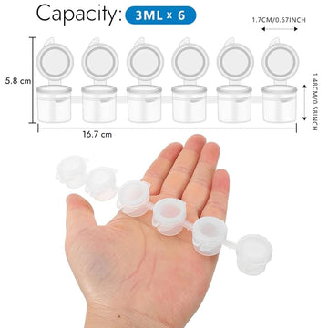 My Store Empty Paint Pot Strips 3ml X 6