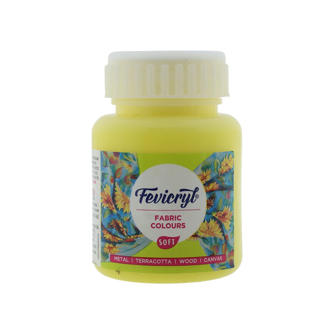 Crafteria White Fevicryl Fabric Colour Soft 100Ml