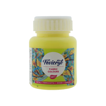 Crafteria White Fevicryl Fabric Colour Soft 100Ml