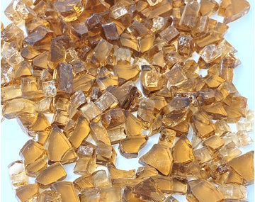 Crafteria FIREPIT 250GMS DARK BROWN TRINSPRENT FIREPIT GLASS