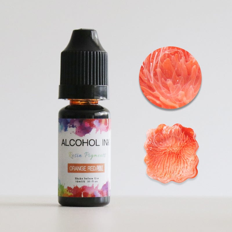 JUST CRAFT IT PIGMENT Orange Red 3D Alcohol Ink Single Colours