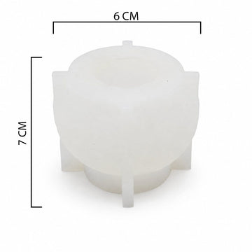 Crafteria Orange Fruit Shape Silicone Candle Mould - 3D Sphere Mould