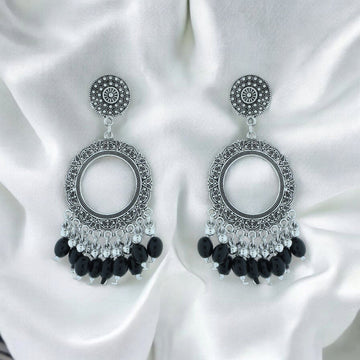 Crafteria Oxidized Silver Jhumka Design 13
