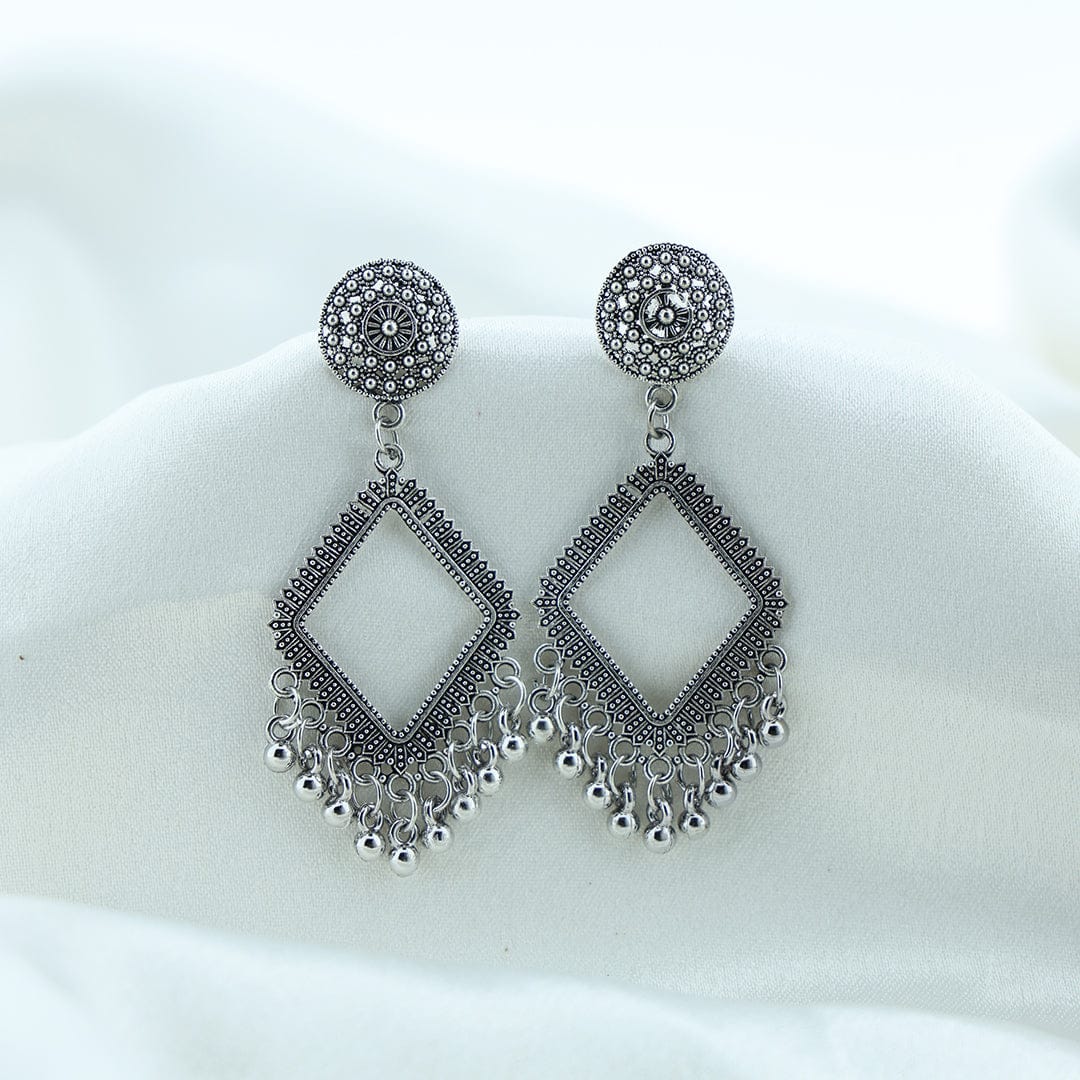 Crafteria Oxidized Silver Jhumka Design 17