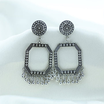 Crafteria Oxidized Silver Jhumka Design 20