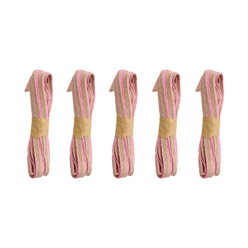 Crafteria Light Pink & Natural Twine Thread Bundles