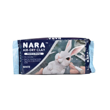 Crafteria Black NARA Air-Dry Clay (Hard & Strong) 500g, Black