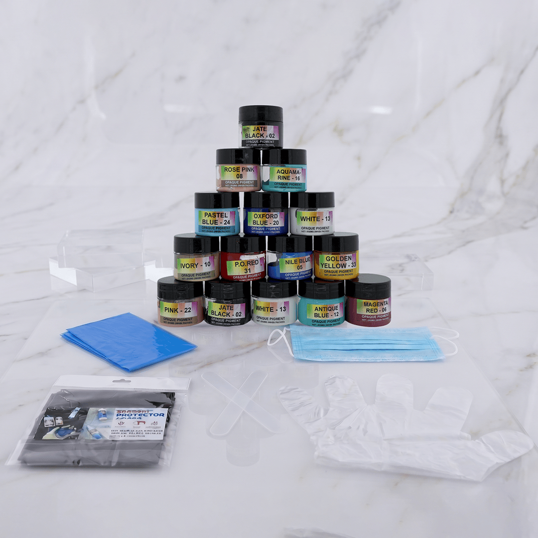 My Store OPAQUE RESIN PIGMENT 15 Opaque Resin Pigment Colors Set Combo Kit