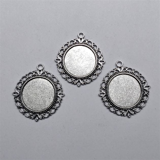 Crafteria SILVER PENDANT BASE D-03
