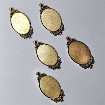 Crafteria GOLD PENDANT BEZELS D-06